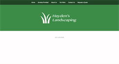 Desktop Screenshot of haydenslandscapeinc.com